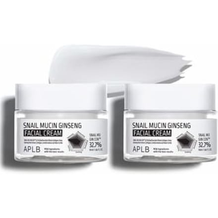 APLB - Snail Mucin Ginseng Facial Cream Set 2 pcs
