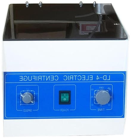 Tafelcentrifuge - Laboratorium centrifuge - Monsters scheiden - Instelbare timer - 4000 RPM - Grijs