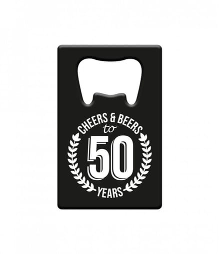 Paperdreams - Metal beer opener - 50 jaar