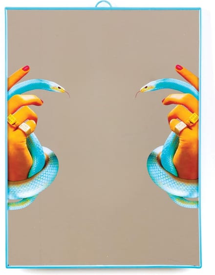Seletti Toiletpaper Spiegel Large Hands With Snakes