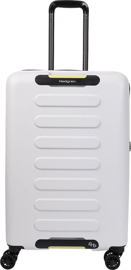 Hedgren GRIP Spinner 65 – Expandable – 65 cm – 74 L – Polycarbonaat 50% gerecycled – TSA-slot – Dubbele rits – Vaporous Grey