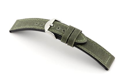 Lederband Mansfield 22 mm groen