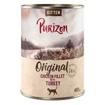 6x400g Purizon Original Kipfilet met Kalkoen Kitten Natvoer