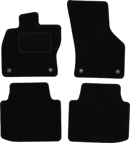 Zwarte veloursmatten voor: Seat Tarraco crossover (2018-)