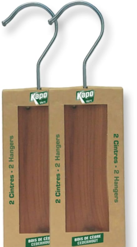 Cederhout hangers - 4 stuks