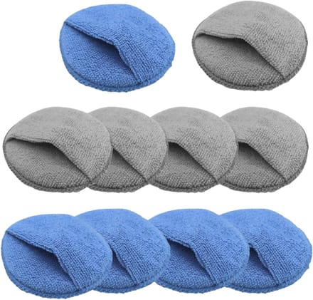 Set van 10 Polijstschuim Pads voor Auto - Microfiber Applicator voor Wax en Polijsten