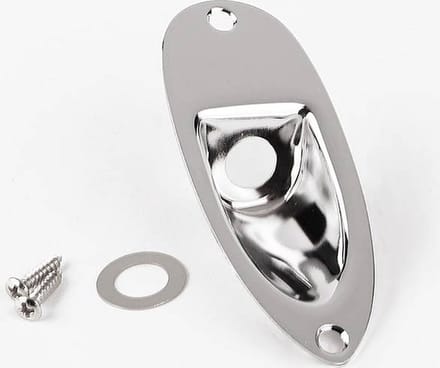 Fender Stratocaster® Recessed Jack Ferrule Plate - Chroom
