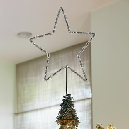 LOBERON Kerstboompiek Nobiletto antiekgrijs