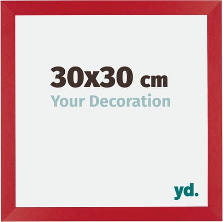 Your Decoration - Fotolijst 30x30 cm - MDF - Rood - Mura