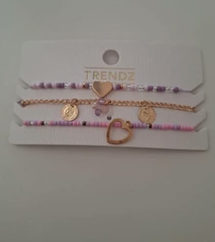 Set van drie armbanden