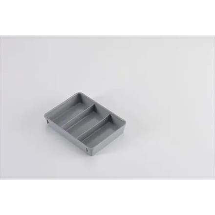 Engels Grijze Inzetbak 3-delig – 174x128x32 Mm, Pp Kunststof