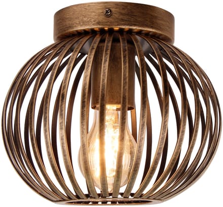 Chericoni Curvato plafondlamp - 1 lichts - Ø20cm - Brons