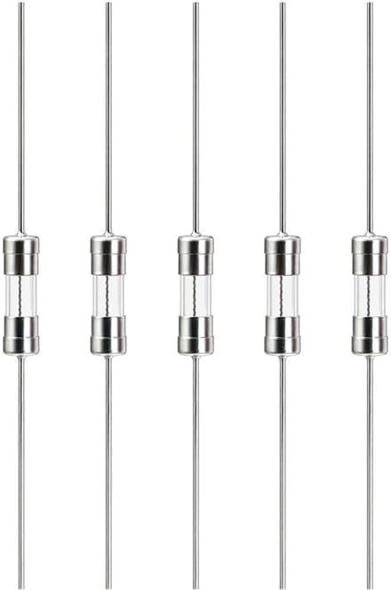 VLTG Glaszekering met Soldeerdraad - 3.6x10mm - 2A - Traag (T) - 125V/250V AC - 5 stuks