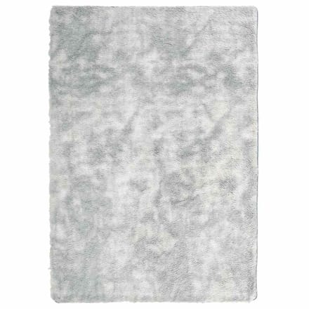 vidaXL - Hoogpolig - vloerkleed - NAVARRA - 240x340 - cm - polyester - zilvergrijs