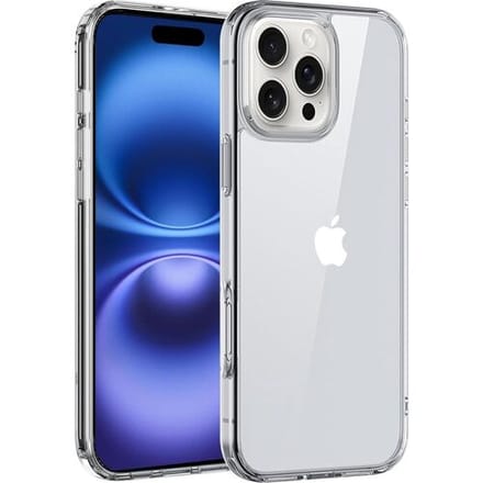 Ceezs TPU Hybrid siliconen hoesje geschikt voor Iphone 16 Pro (Transparant)