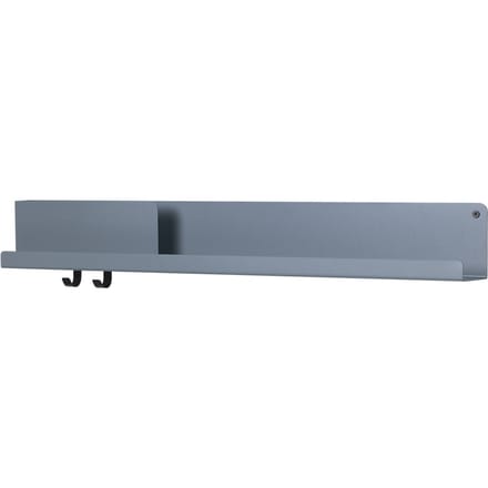 Muuto Folded rek - blauw-grijs - 96 x 13 cm