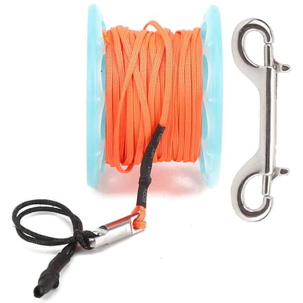 15m Plastic Draadspoel Dubbele Koppen Haak Duik Marker Boei Touw Wiel Gids Draadspoel Blue