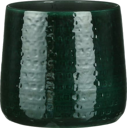 Mica Decorations - Plantenpot/bloempot - Keramiek green - D24/H21 cm