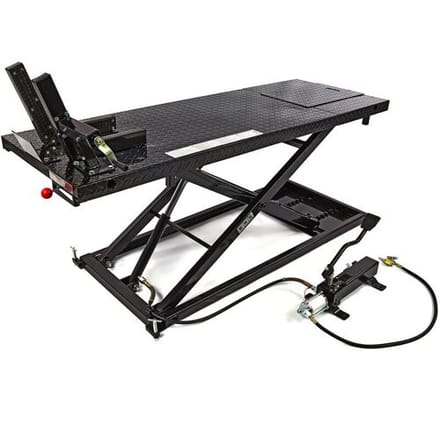 HBM motorheftafel 700 kg zwart, max. belasting 700 kg, hoogte 85 cm, 255 x 71 cm