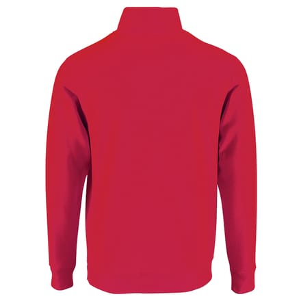 SOLS Heren Stan Contrast Zip Neck Sweatshirt (Rood)