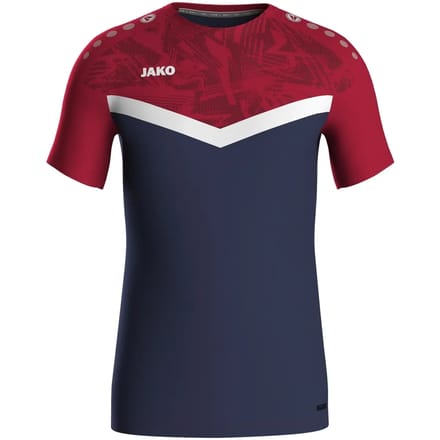 Jako Iconic T-Shirt Kinderen - Marine / Chilirood | Maat: 116