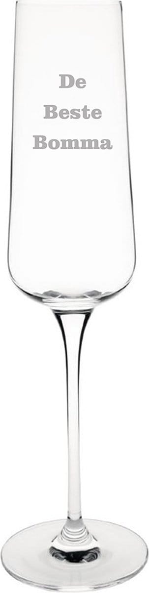 Champagneglas gegraveerd - 27cl - De Beste Bomma