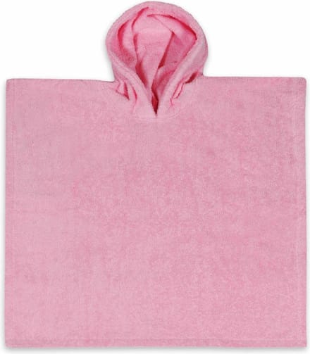 Funnies Poncho - roze - katoen badstof - 55 x 55 cm