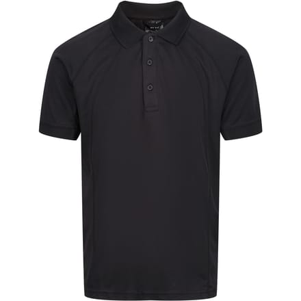 Regatta Professioneel Heren Coolweave Poloshirt met korte mouwen (Zwart)