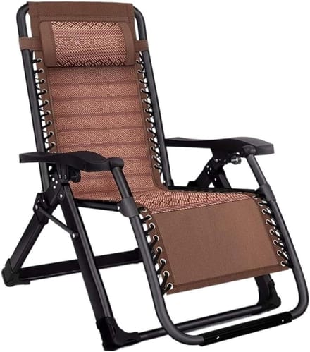 Opklapbare Ligstoel - Tuinstoel Relaxstoel - Ontspannen Buiten - Zware Constructie - 180 cm Lengte - Antraciet