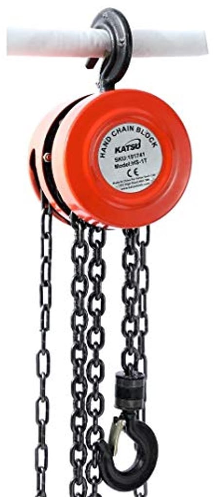 Ketting Blok Hoist Voor Zware Lading - 1 Ton Capaciteit, 3M Hefhoogte