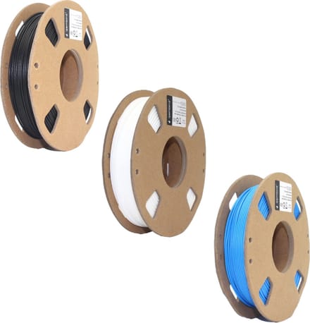 Gembird PLA Filament - 1.75mm - 200 gram- Voordeelset - Zwart, Wit, Blauw - 3D printer filament