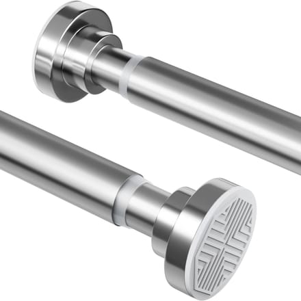 CLVP® Douchestang - Doucheset - Douchegordijnstang - Zilver