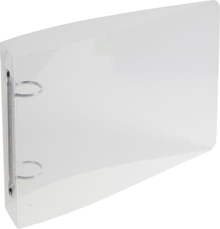 Exacompta 10x Crystal PP Ringband 125x200 - 2 ringen van 25mm - Transparant - 51091E