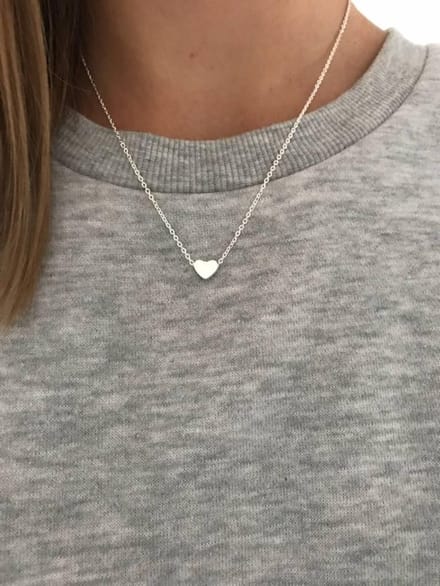 Joboly Hart Love Liefde Hartjes Ketting - Dames - Dames - Zilverkleurig - 45 cm