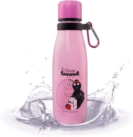 Barbapapa - Drinkfles Kinderen - Thermosfles - Dubbelwandig - RVS - Drinkfles - 350 ml