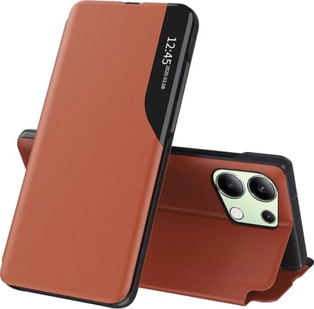 Hoesje geschikt voor Xiaomi Redmi Note 13 4G - Techsuit eFold Book Case - Oranje