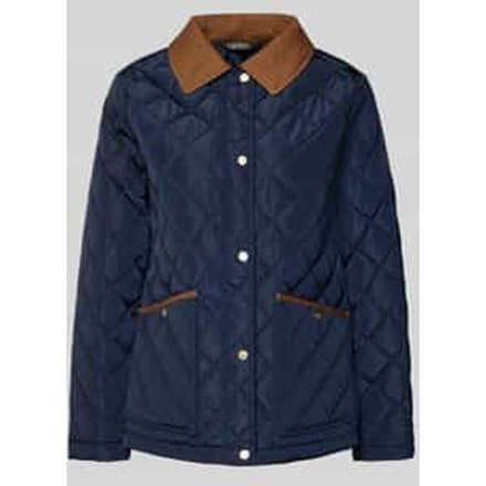 Regular fit gewatteerd jack met platte kraag
