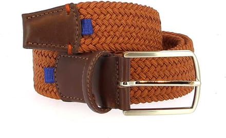 CL Blue Line Stretch Riem - Donker cognac