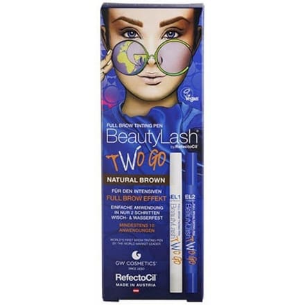 BeautyLash Kit Full Brow Tinting Pen Two Go Natural Brown