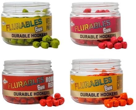 Dynamite Baits Flurable Durable Hookers 6mm Crab (fluro Orange)