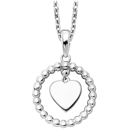 Julie Julsen Anhänger mit Kette 925/- Sterling Silber rhodiniert Moving Heart