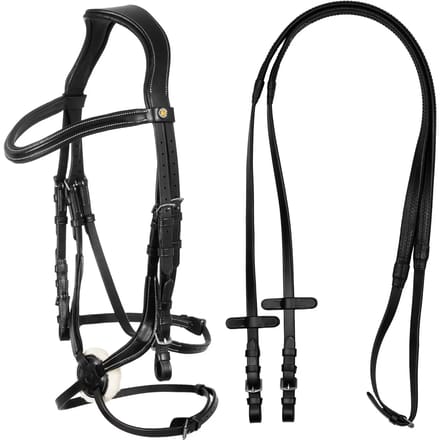 Halsband van leer Equestro