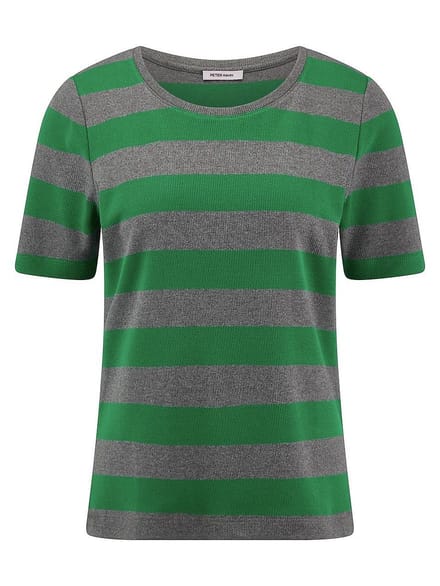 Shirt ronde hals Van Peter Hahn groen
