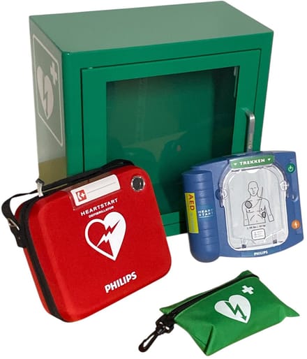Philips AED Heartstart HS-1 | Inclusief Draagtas, Safeset, Binnenkast en AED sticker
