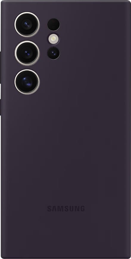 Samsung Silicone Case - Geschikt voor Samsung Galaxy S24 Ultra - Dark Violet