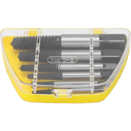 6 Stuks Schroefverwijderaar Snelstaal Grove Draad Gebroken Beschadigde Nagels Extractor Boorbit