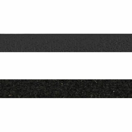 vidaXL - Leren - riem - 1 - Zwart - 200 - x - 0,4 - cm - Leer