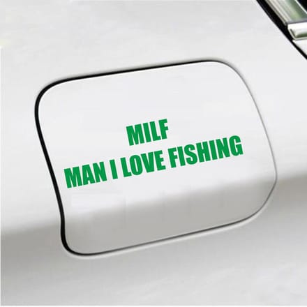 Bumpersticker - Milf - 4,1 X 14,8 - Groen
