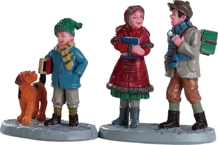 Lemax - Going To School - Set Of 2