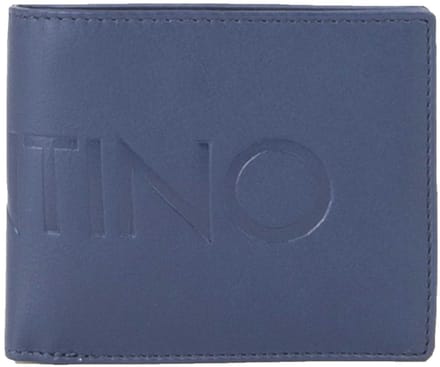 VALENTINO Leren portemonnee Mason Wallet Blu donkerblauw